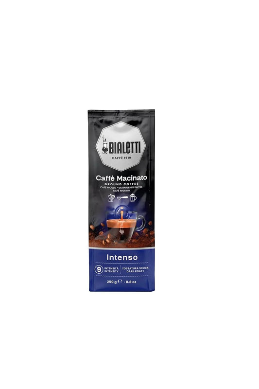 Bialetti Moka Intenso Ground Coffee, Medium Roast, 250g